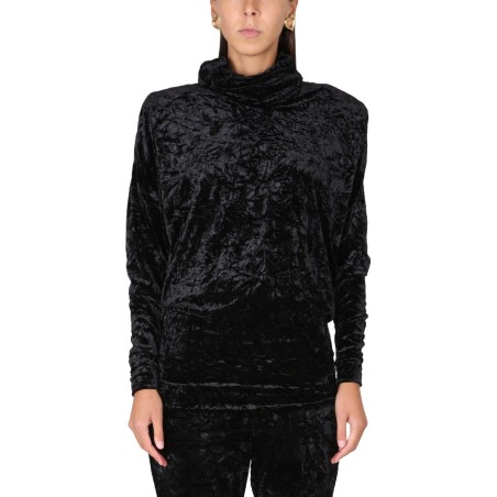 VELVET TURTLENECK TOP