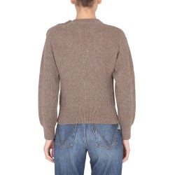 ALPACA KNIT WITH CHEVRON PATTERN