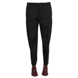 COMPACT WOOL PANTS