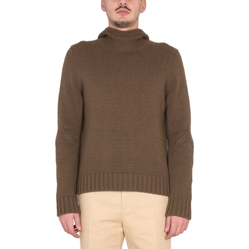 TEXTURED JERSEY WITH HOOD