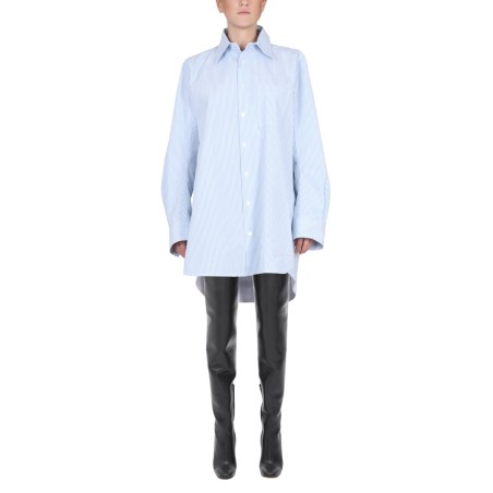 SHIRT WITH CURVED BACK