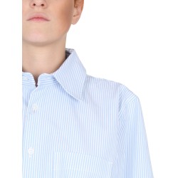 SHIRT WITH CURVED BACK