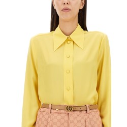 CREPE DE CHINE AND SILK SHIRT