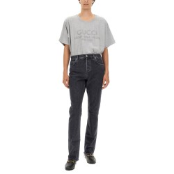 DENIM PANTS WITH LABEL