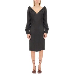 VISCOSE MIDI DRESS