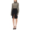SILK CHARMEUSE TURTLENECK BLOUSE