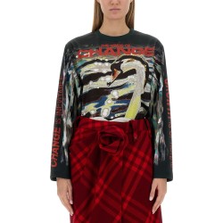 SWAN PRINT SWEATER