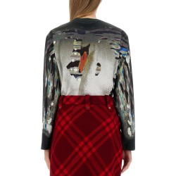 SWAN PRINT SWEATER