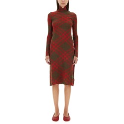 CHECK WOOL BLEND DRESS