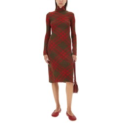 CHECK WOOL BLEND DRESS