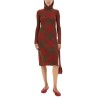 CHECK WOOL BLEND DRESS