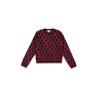 j l/s crew neck wo gucci jacqu/ ultramarine/red