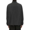 SHIRT JACKET WITH V DETAIL