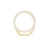 DOUBLE TWIST LEATHER BRACELET WITH VLOGO
