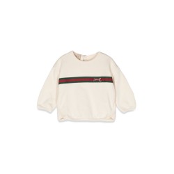 b sweatshirt felted cotton j/ white/mix