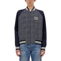 BOMBER JACKET WITH "VLOGO SIGNATURE" PATCH