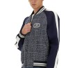 BOMBER JACKET WITH "VLOGO SIGNATURE" PATCH