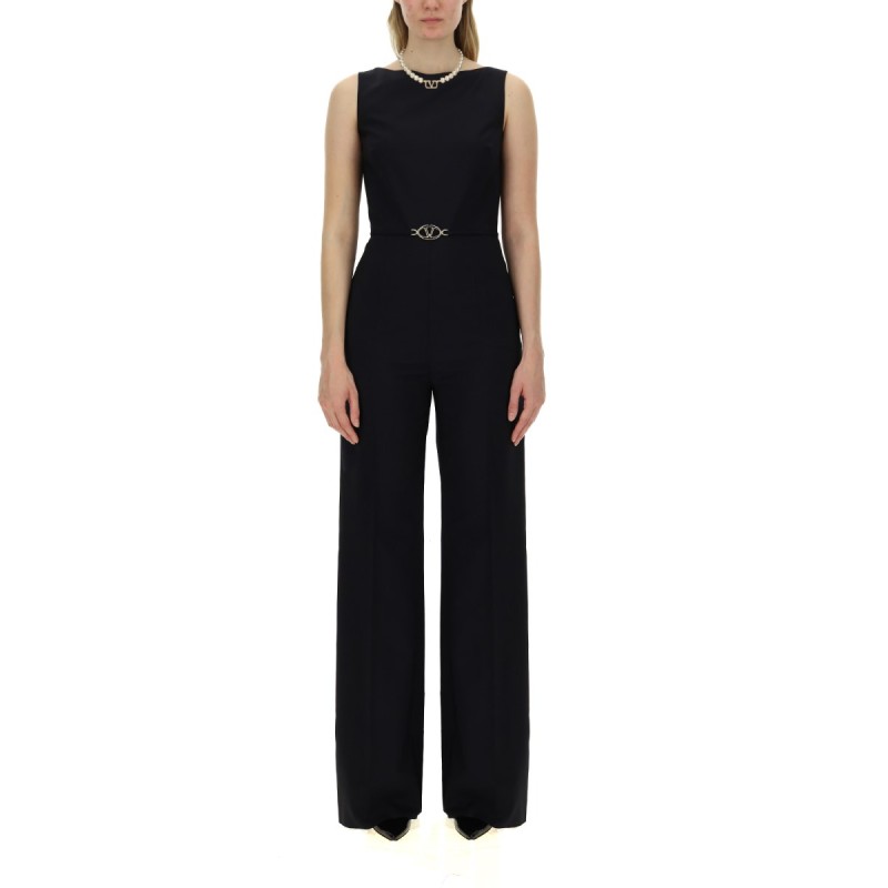 JUMPSUIT WITH V DETAIL