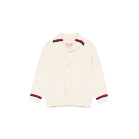 b l/s cardigan co cable and ar/ white/blue/red