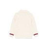 b l/s cardigan co cable and ar/ white/blue/red