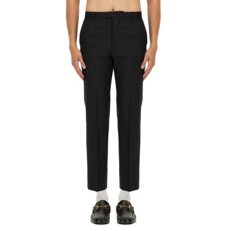 WOOL BLEND TWILL PANTS