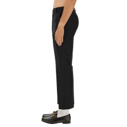 WOOL BLEND TWILL PANTS