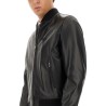 LEATHER BOMBER JACKET