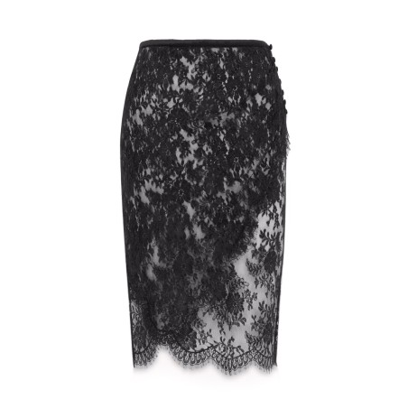 LACE WRAP PENCIL SKIRT