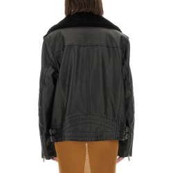 LEATHER BIKER JACKET