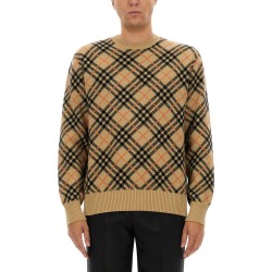 CASHMERE CHECK SWEATER