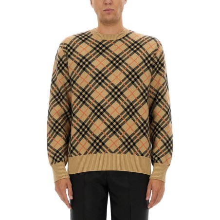 CASHMERE CHECK SWEATER
