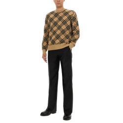 CASHMERE CHECK SWEATER