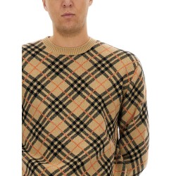 CASHMERE CHECK SWEATER