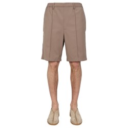 WOOL BLEND BERMUDA SHORTS