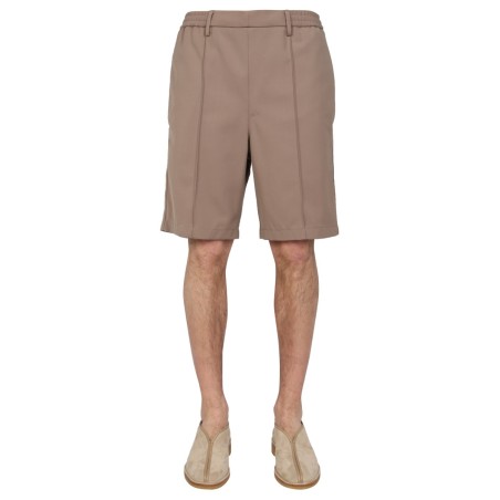 WOOL BLEND BERMUDA SHORTS