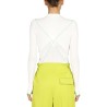 CONTRASTING SEAMS SWEATER