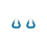 TRIANGULAR TWIST HOOP EARRINGS