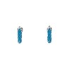 TRIANGULAR TWIST HOOP EARRINGS