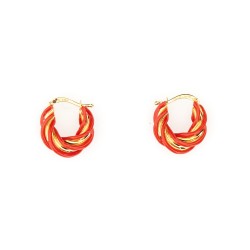 PILLAR HOOP EARRINGS