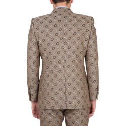 MAXI CLAMP PATTERN COTTON JACKET
