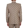 MAXI CLAMP PATTERN COTTON JACKET