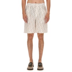 LINEN BERMUDA SHORTS