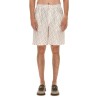 LINEN BERMUDA SHORTS