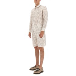 LINEN BERMUDA SHORTS