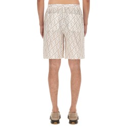 LINEN BERMUDA SHORTS