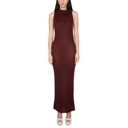 VISCOSE HOODED DRESS