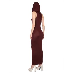 VISCOSE HOODED DRESS