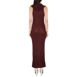 VISCOSE HOODED DRESS