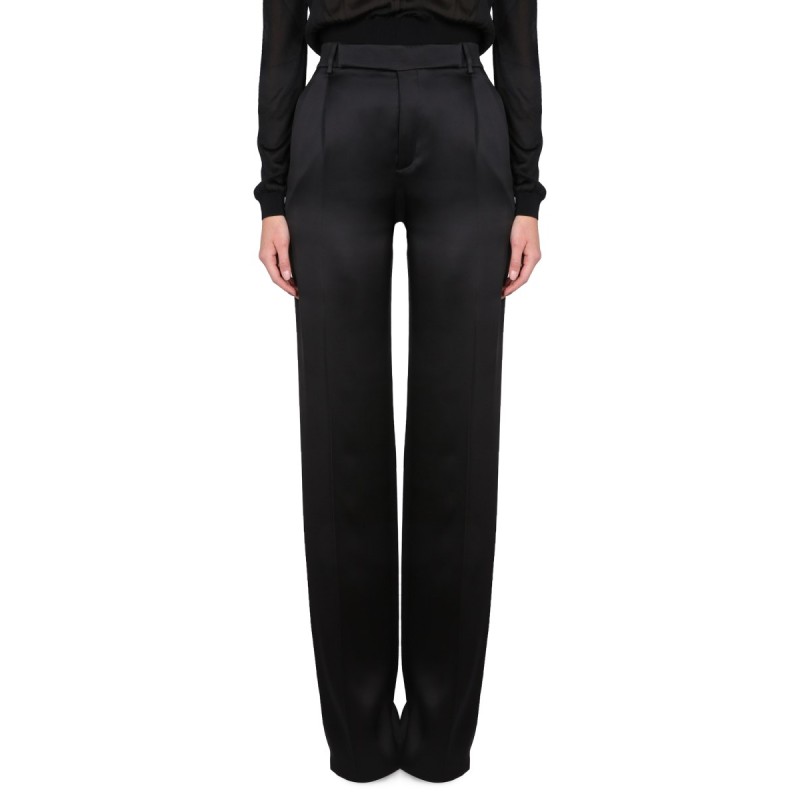SATIN FLARED PANTS