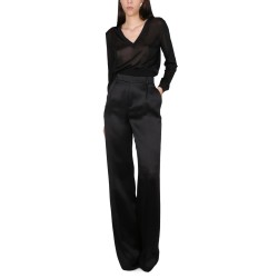 SATIN FLARED PANTS